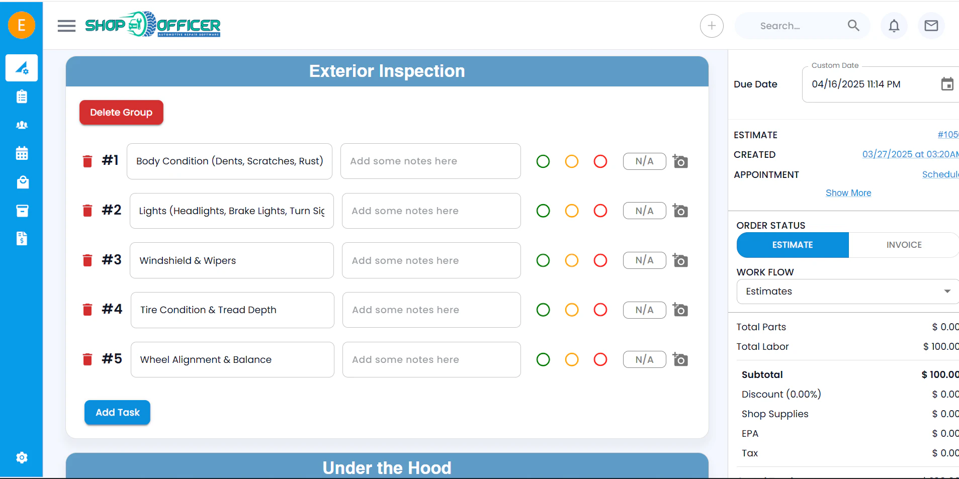 screenshot of Shop Officer